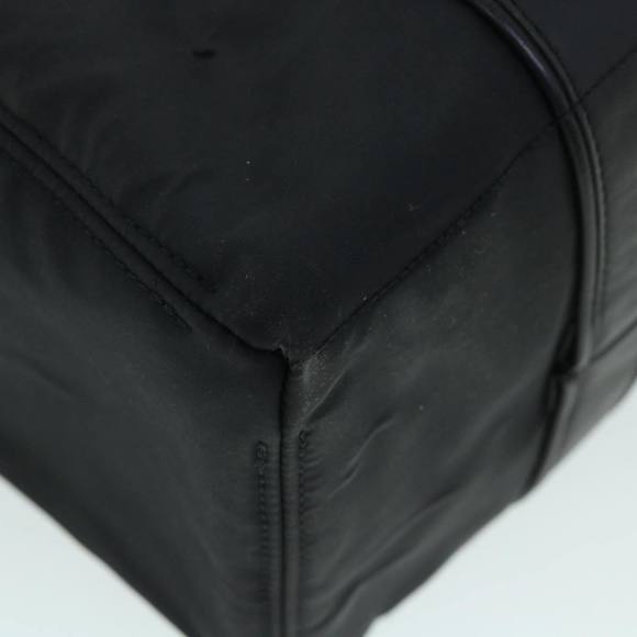 HERMES Acape Luco PM Hand Bag Nylon Black Auth bs8396 - Picture 9 of 16